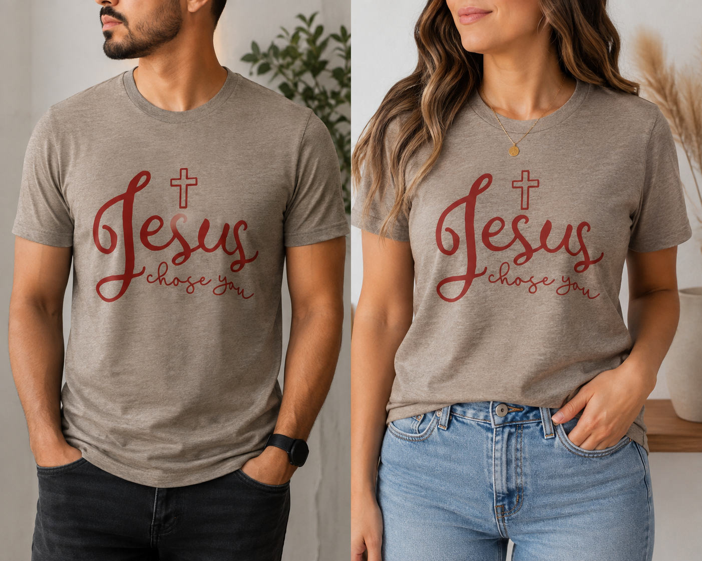 JESUS CHOSE YOU, CHRISTIAN TEE SHIRT
